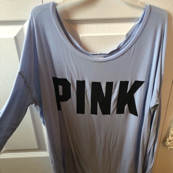 2/15$ PINK Victoria's Secret blue shirt